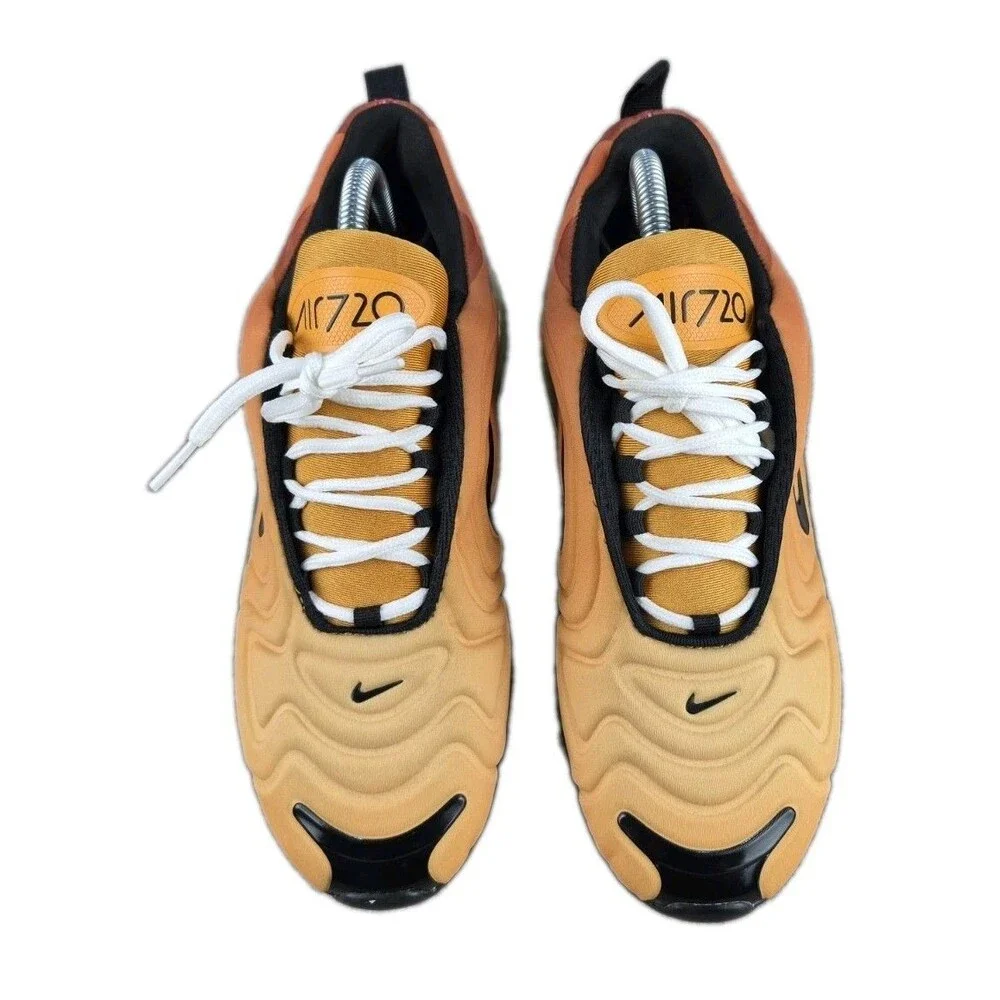 Nike Air Max 720 Sunset Sneakers Men's Sz US 8 Orange/Black Shoes AO2924-800